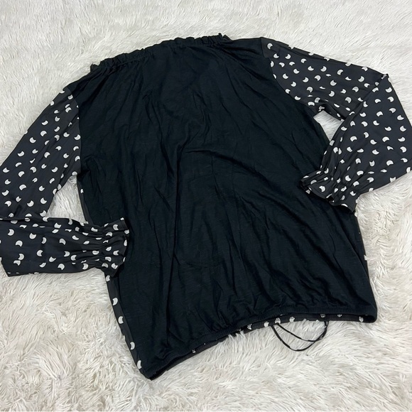 Anthro Dolan French Quarter black crescent moon top NWT Size Small - Picture 5 of 12